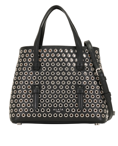 Mina 20, &pound;950, Handbags, Black, Leather, Front view